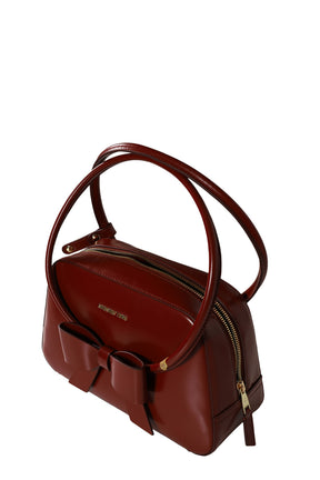 BOW RING HANDLE BAG / RED
