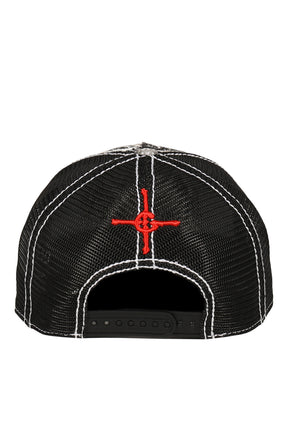 DOUBLE SEAHORSE MESH HAT / BLK 