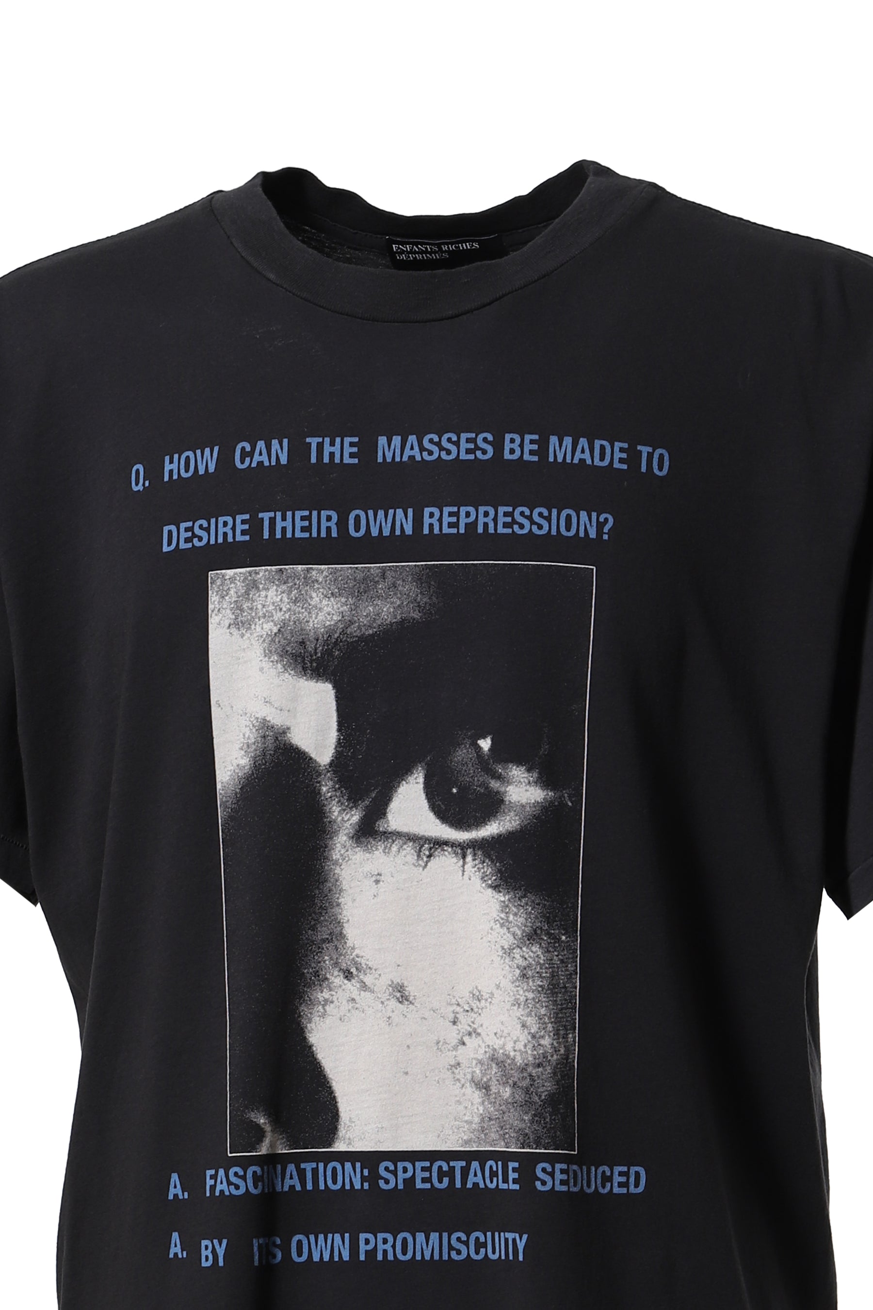IDEOLOGY MATERIALISED T-SHIRT / FADED BLK