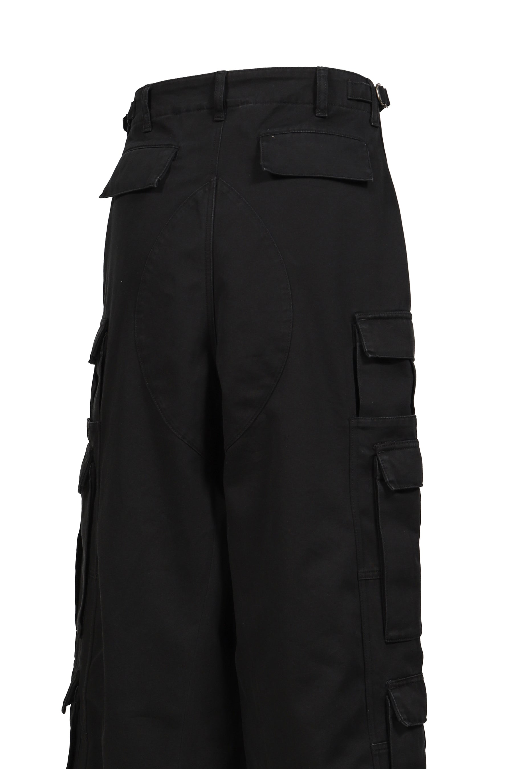 MERGED CARGO PANTS / BLK