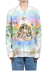 INNOCENCE CUBAN COLLAR LS SHIRT / WHT