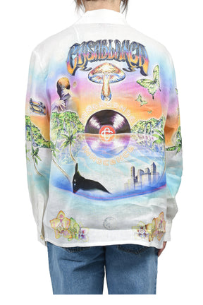 INNOCENCE CUBAN COLLAR LS SHIRT / WHT