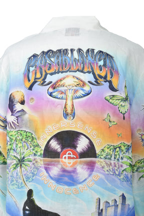 INNOCENCE CUBAN COLLAR LS SHIRT / WHT