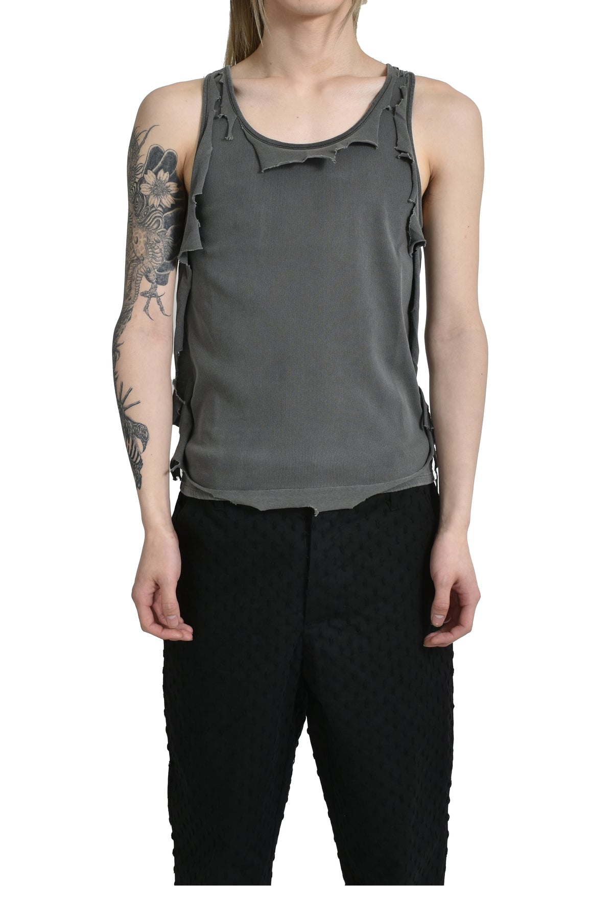 LAYERED TANK TOP / GRY