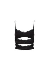 TRIPLE LAYERED BRA IN BLACK GREY & CREAM / BLK