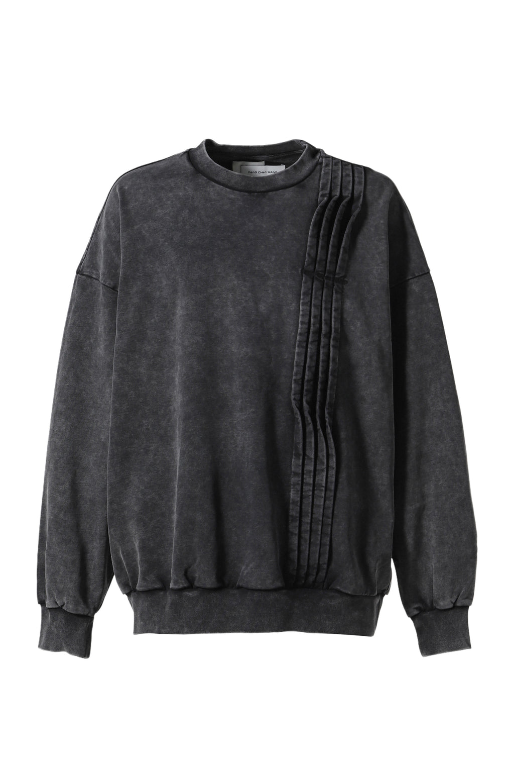 FenG CHen WANG フェン チェン ワン FW24 BLACK SEAMING SWEATER / BLK 