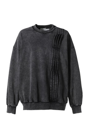 BLACK SEAMING SWEATER / BLK