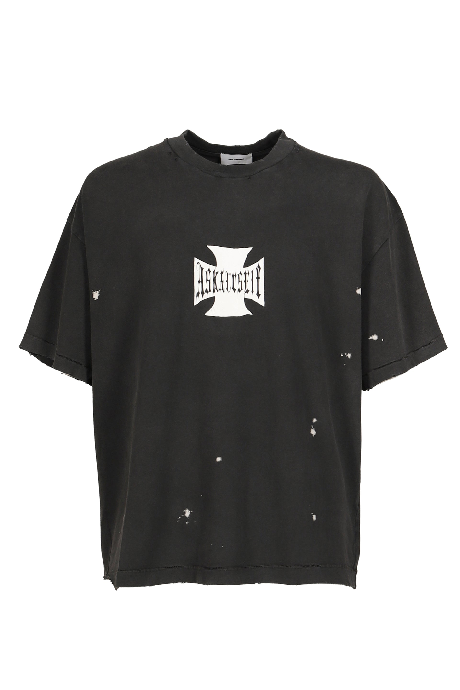 VINTAGE BLEACHED CROSS T / VINTAGE BLK