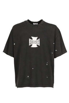 VINTAGE BLEACHED CROSS T / VINTAGE BLK