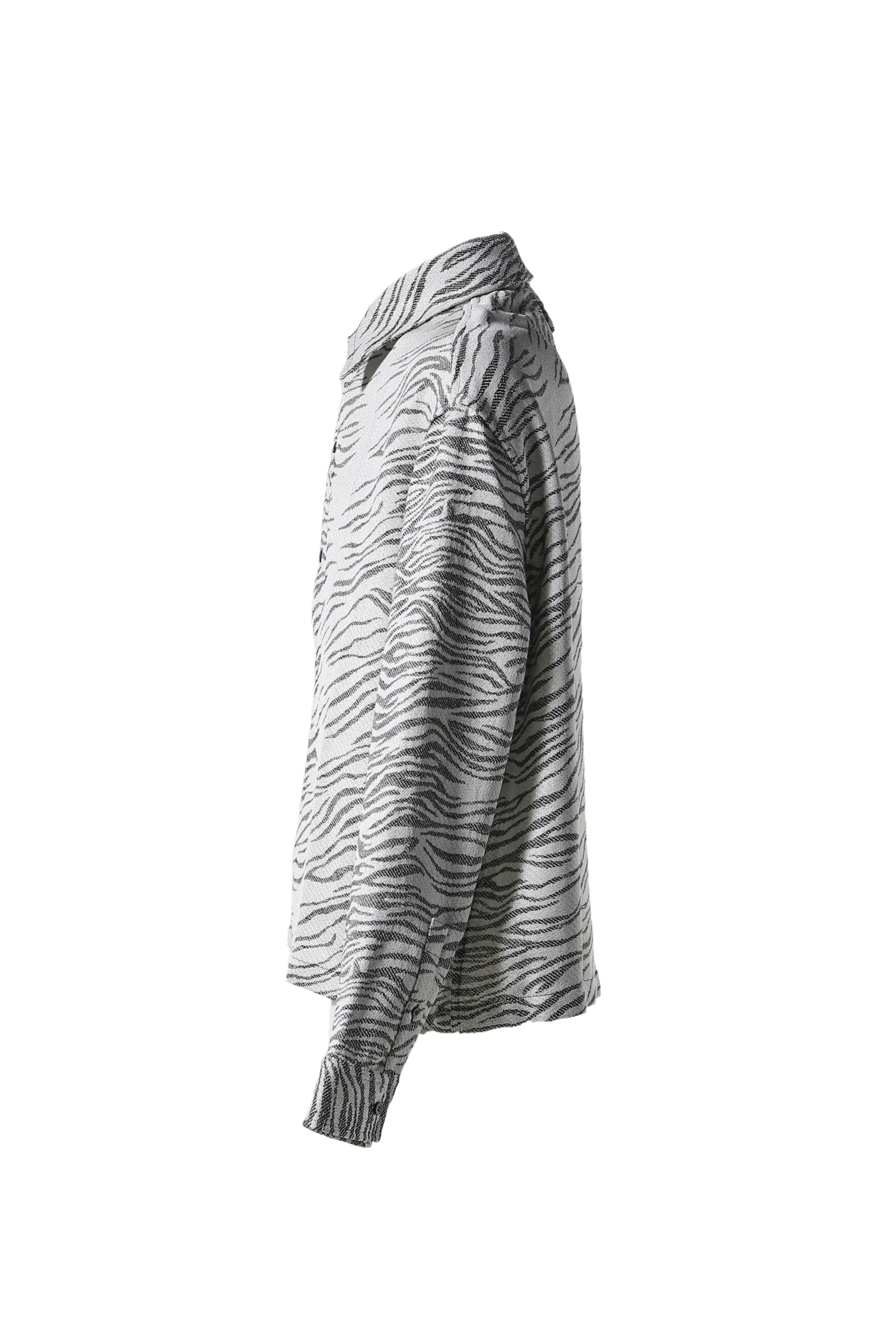 LA CHEMISE CORTO / JACQUARD MOTTLED ZEBRA BL