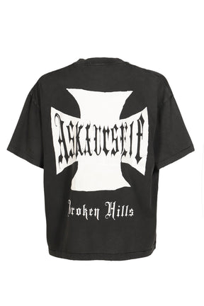 VINTAGE BLEACHED CROSS T / VINTAGE BLK