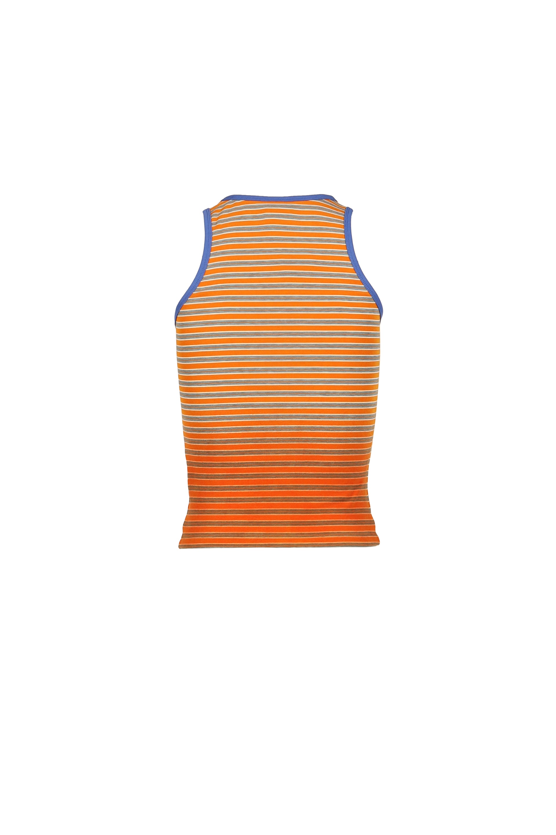 GRADIENT STRIPED COLOR-BLOCKED VEST / ORG