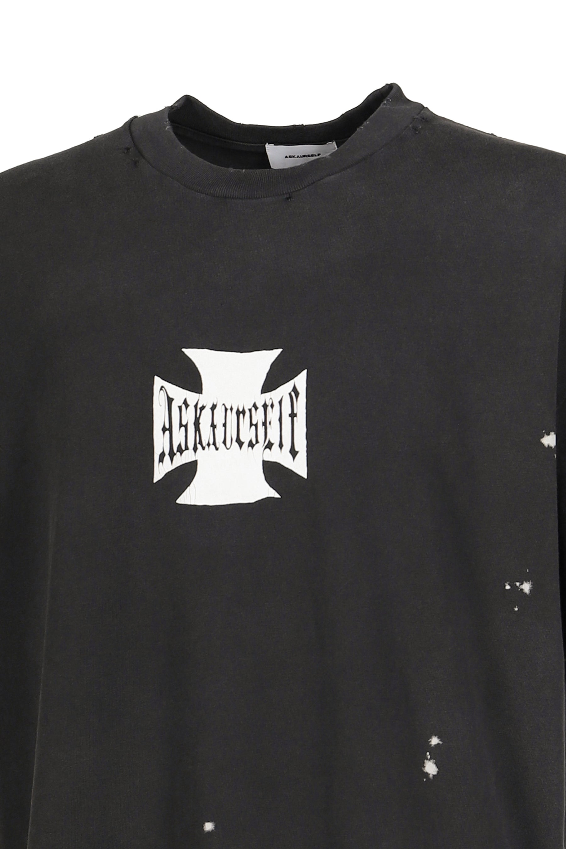 VINTAGE BLEACHED CROSS T / VINTAGE BLK