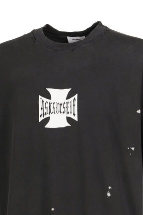 VINTAGE BLEACHED CROSS T / VINTAGE BLK