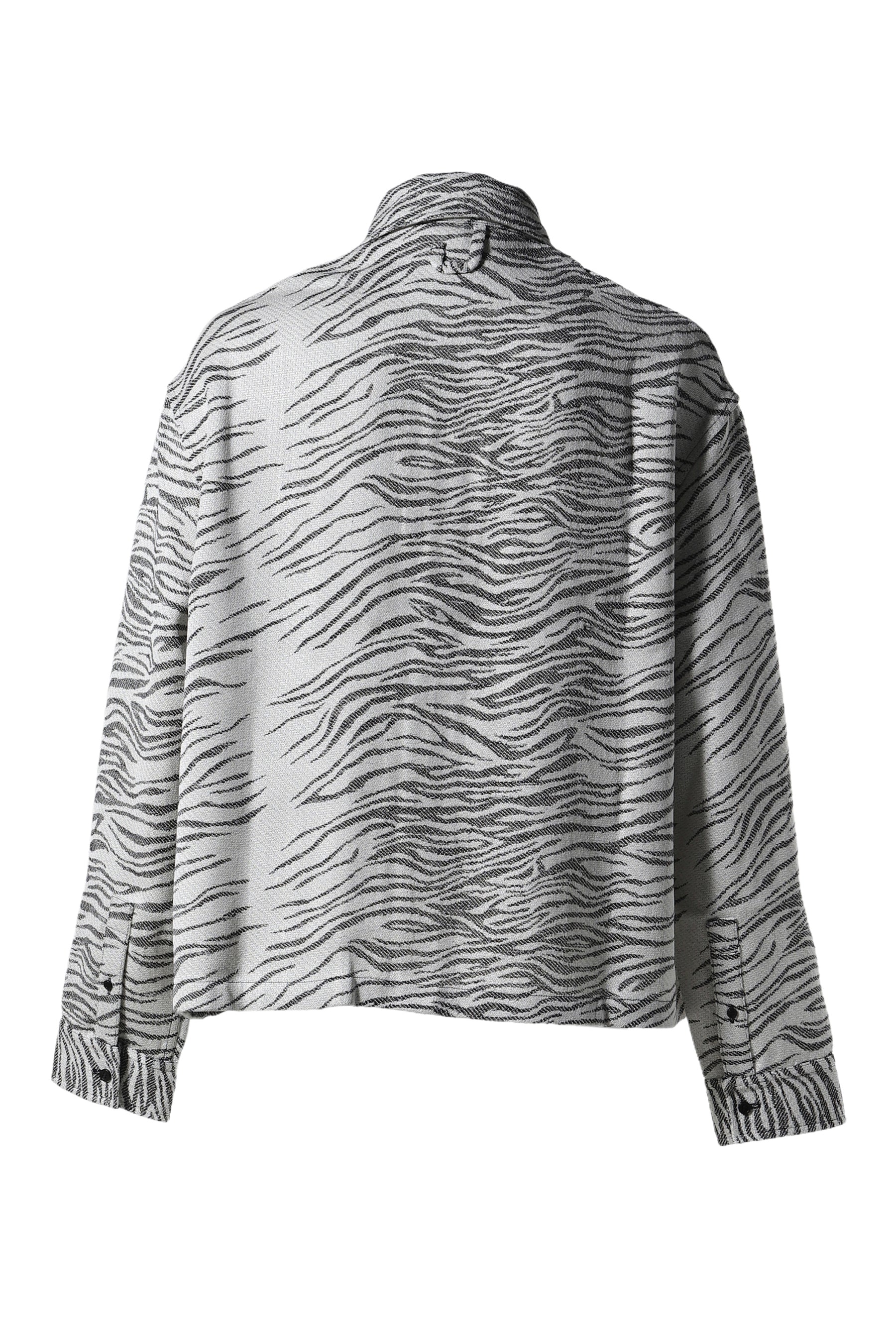 LA CHEMISE CORTO / JACQUARD MOTTLED ZEBRA BL