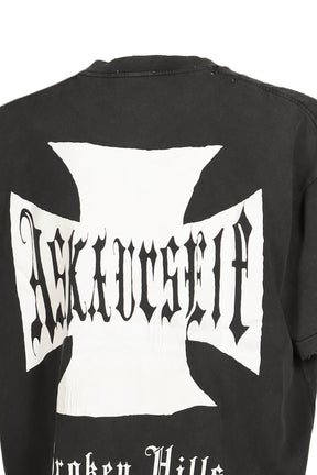 VINTAGE BLEACHED CROSS T / VINTAGE BLK