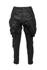 COATED CLOTH GASMASK CARGO / BLK