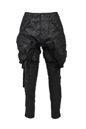 COATED CLOTH GASMASK CARGO / BLK