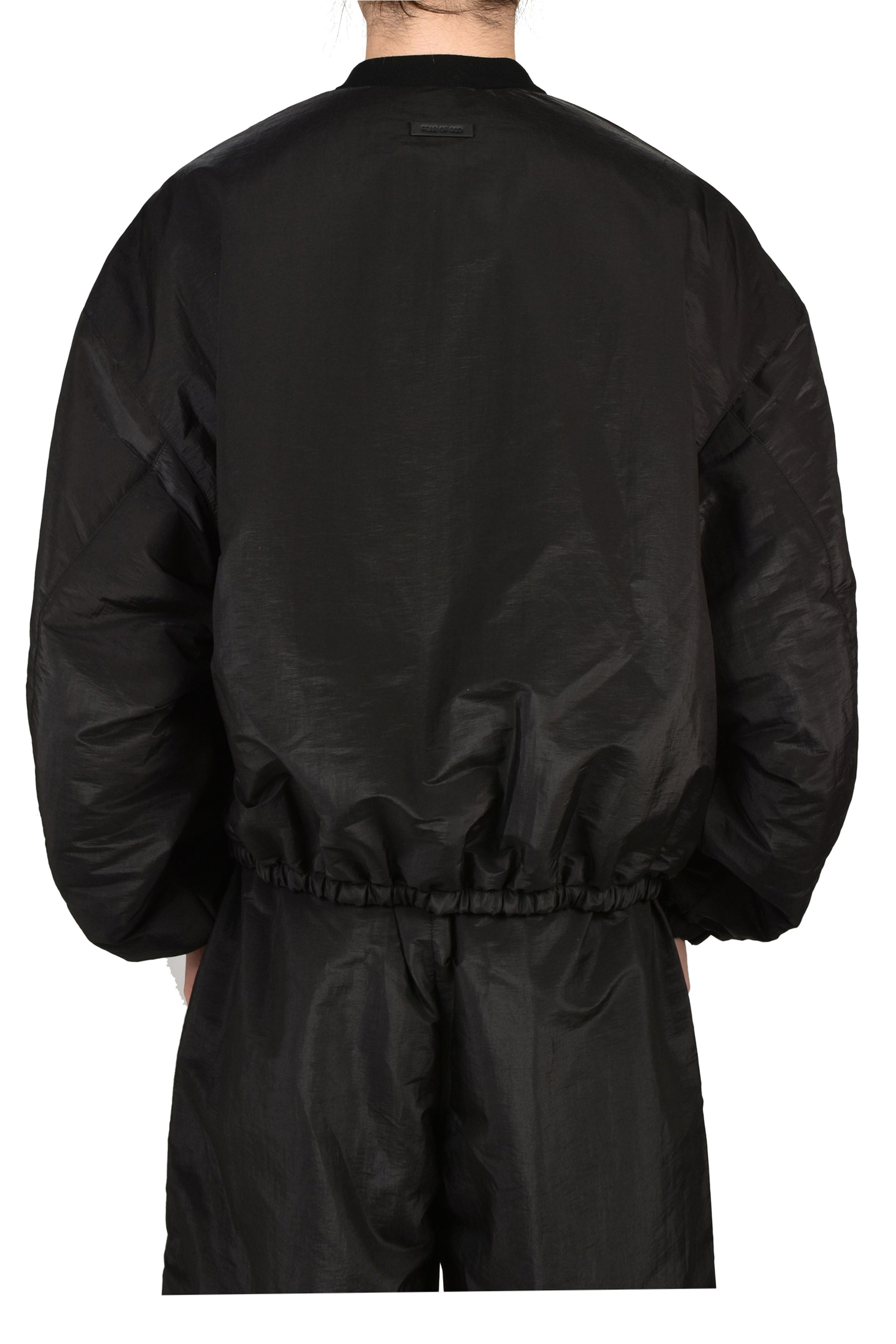 PADDED BOMBER JACKET / OFF BLK