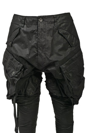 COATED CLOTH GASMASK CARGO / BLK