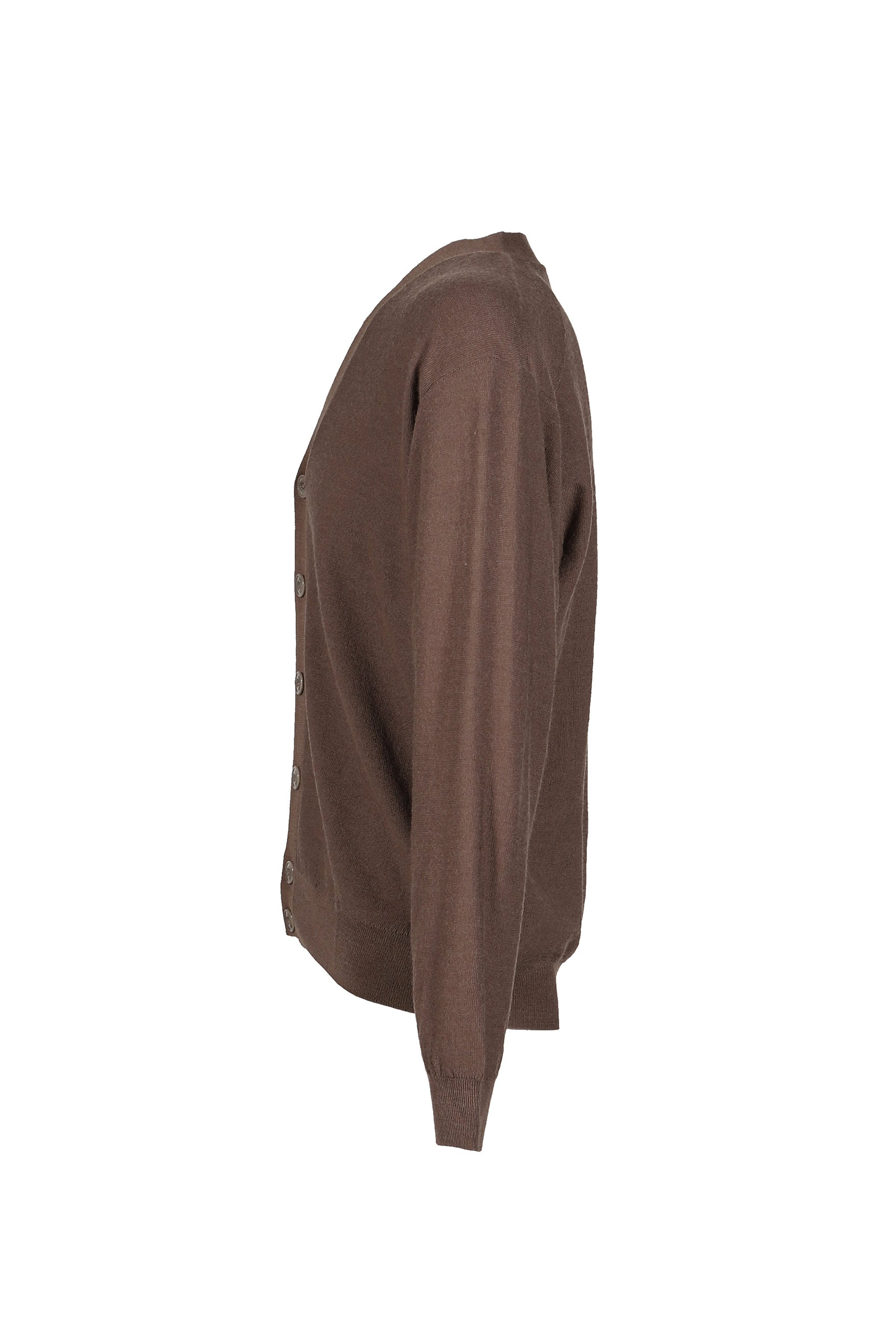 RELAXED TWISTED CARDIGAN / SHITAKE