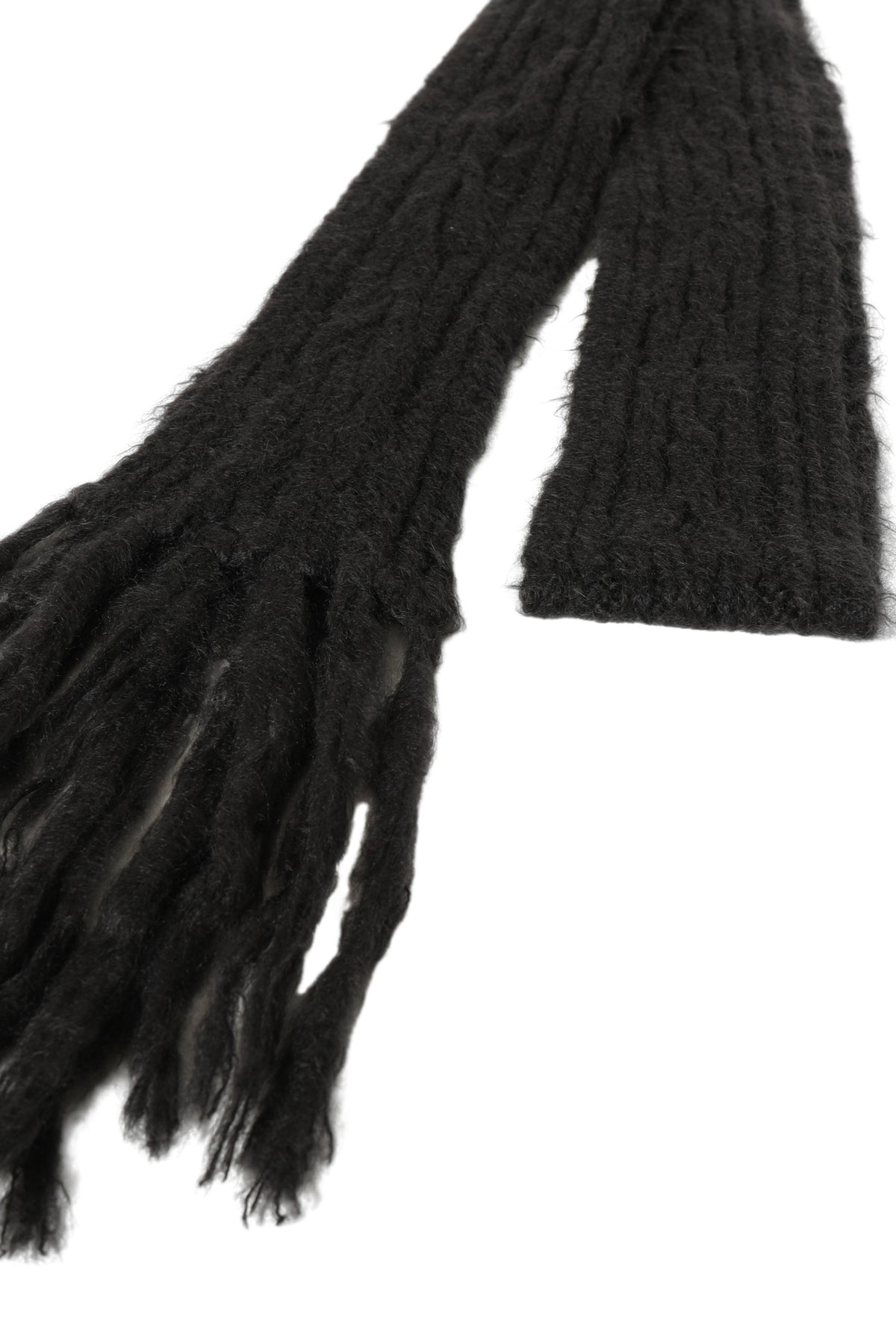 KID-MOHAIR SCARF / CHARCOAL