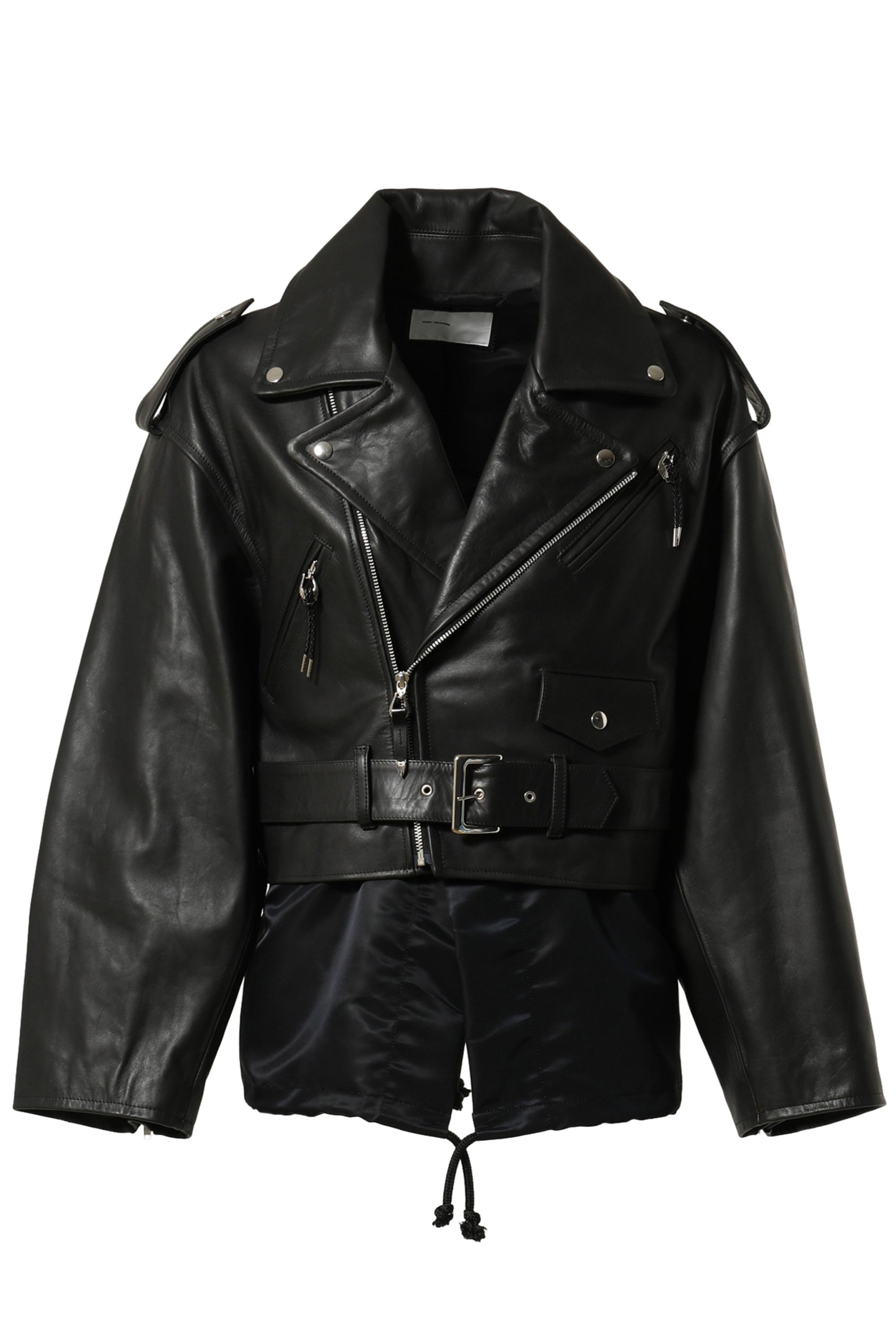 TOGA VIRILIS FW23 LEATHER JACKET / BLK -NUBIAN