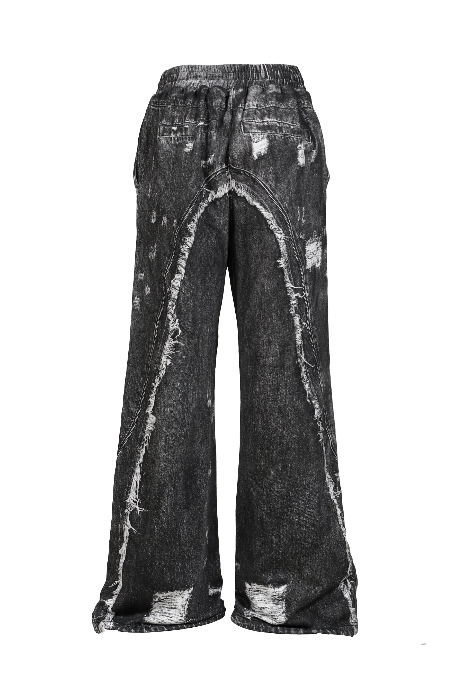 PRINT SWEAT PANTS / BLK