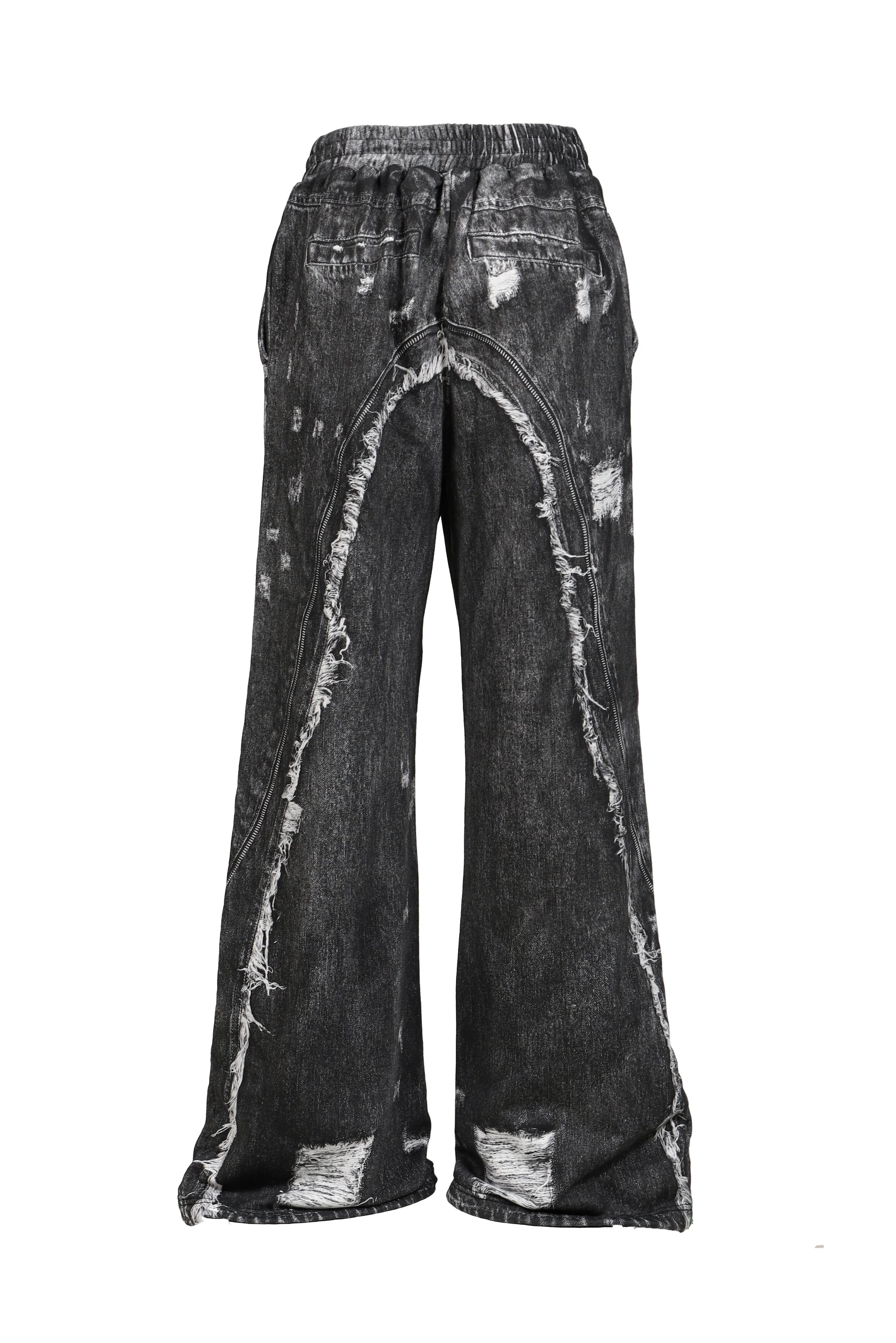 PRINT SWEAT PANTS / BLK