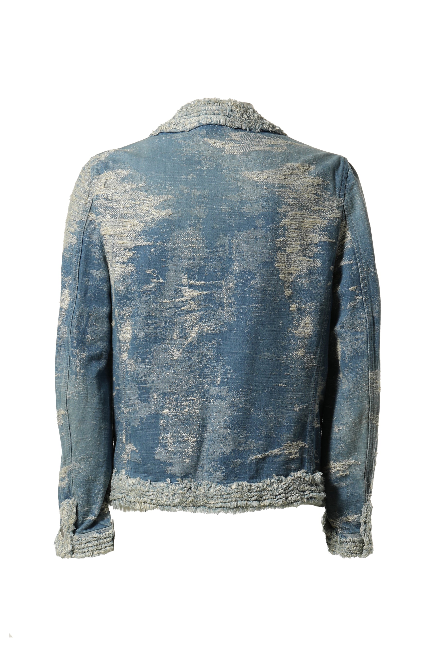 TAAKK ターク FW23 TAAKK DENIM COLLARLESS JACKET / BLEACH -NUBIAN