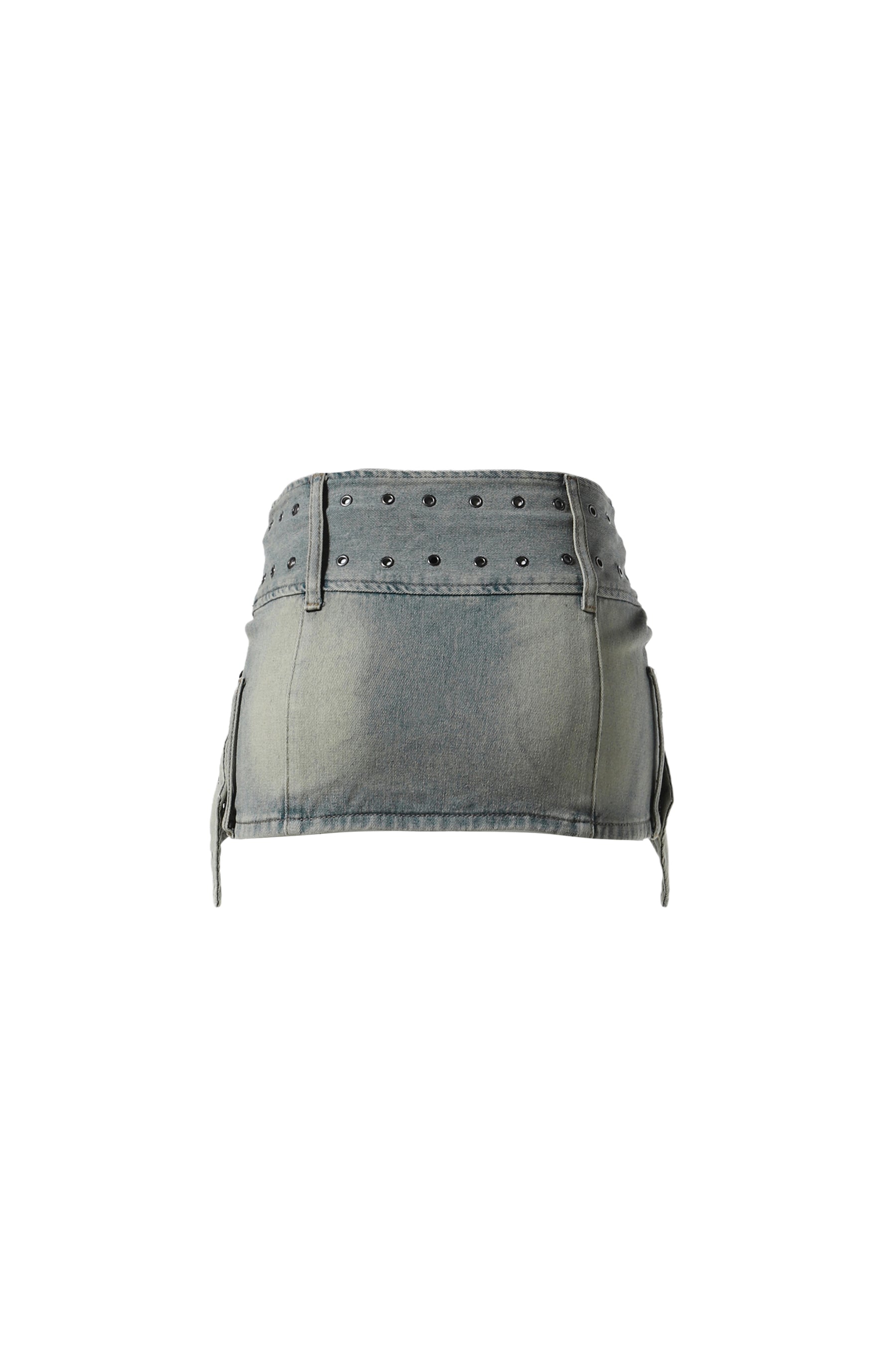 DENIM ASSASSIN MICRO MINI SKIRT / BLU