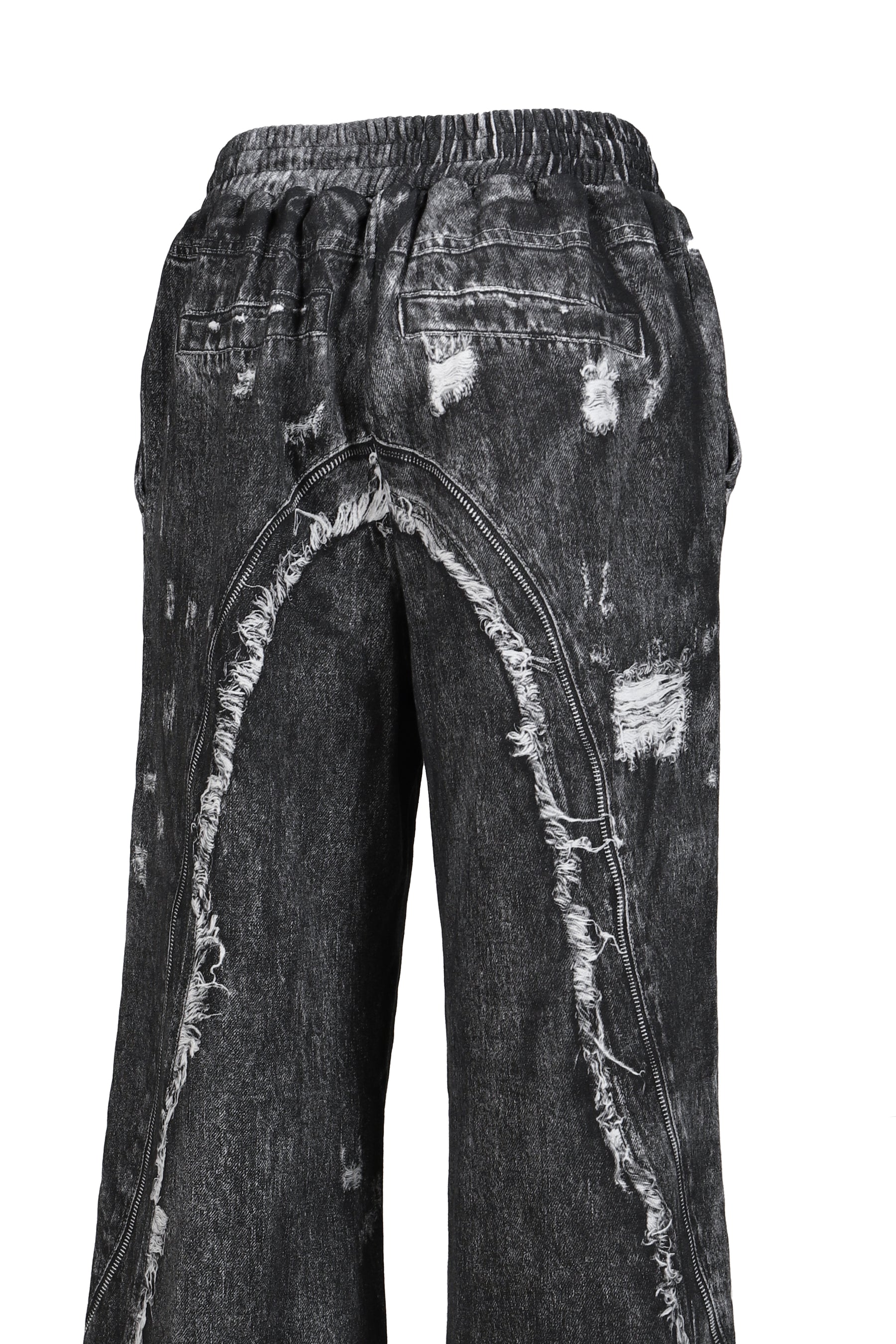 PRINT SWEAT PANTS / BLK