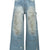 COATING DOUBLE KNEE DENIM PANTS / IND