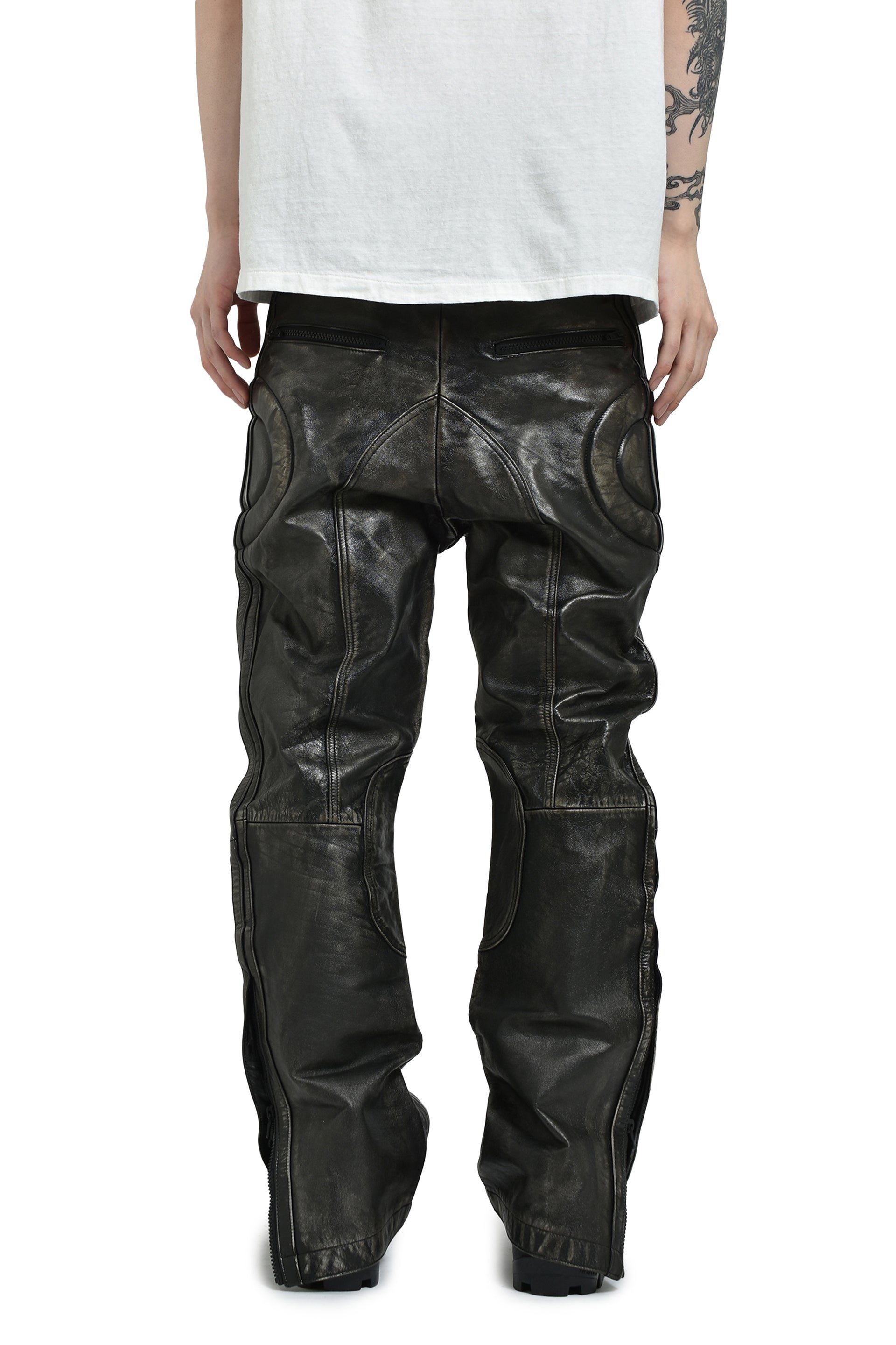 LEATHER PANTS / BLK