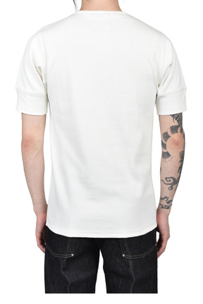 RIB HENLEY TOP / MILK