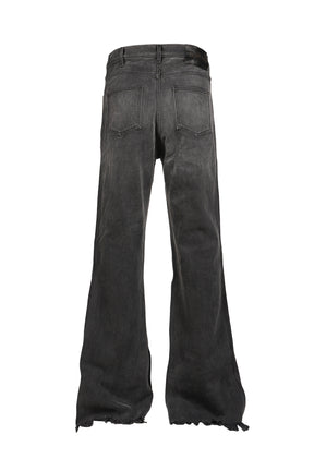 STUDDED CHOPPER CARPENTER PANT / VINTAGE BLK