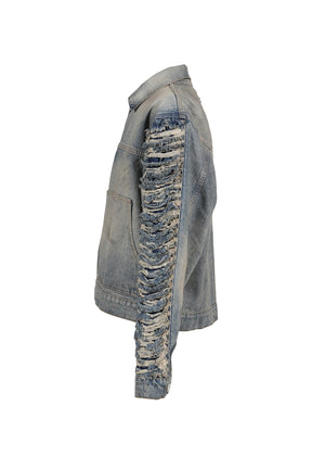 SANTA UNION BASIC RIPPED JACKET / DIRTY BLU