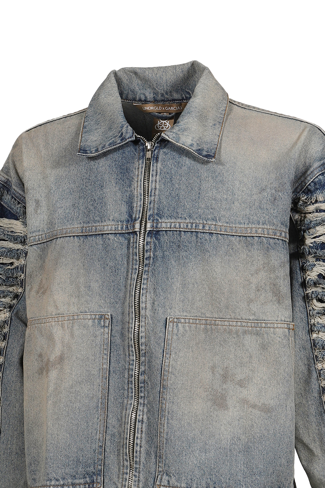 SANTA UNION BASIC RIPPED JACKET / DIRTY BLU
