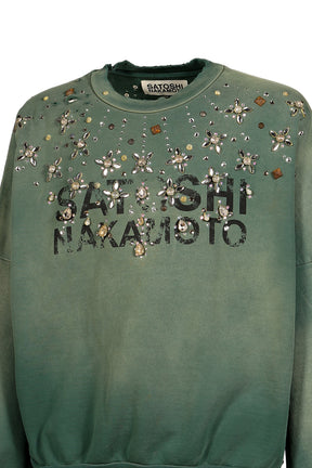 CRYSTAL CASTLE CREWNECK / GRN