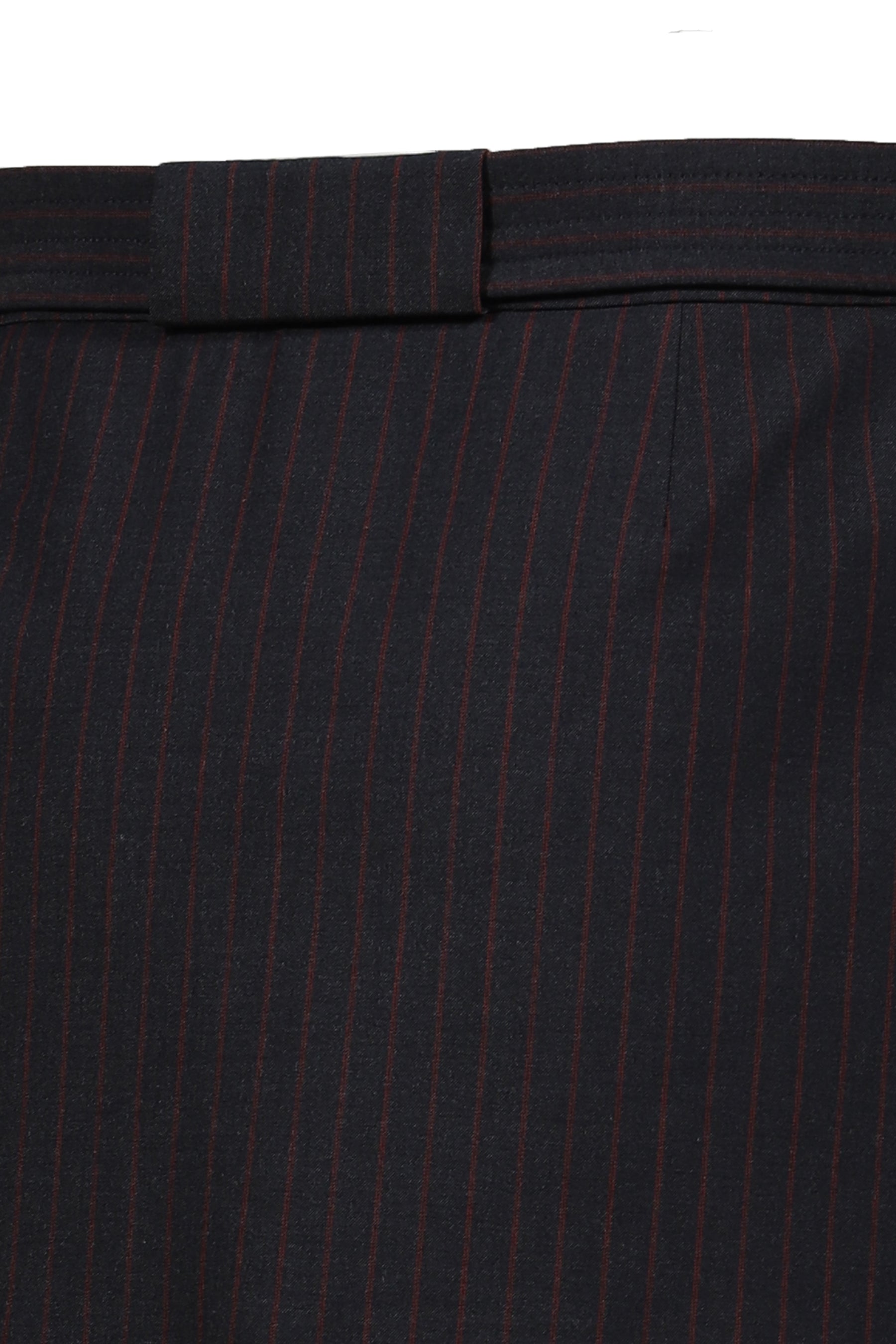 STRETCH STRIPE TAILORING MINI SKIRT / PHANTOM