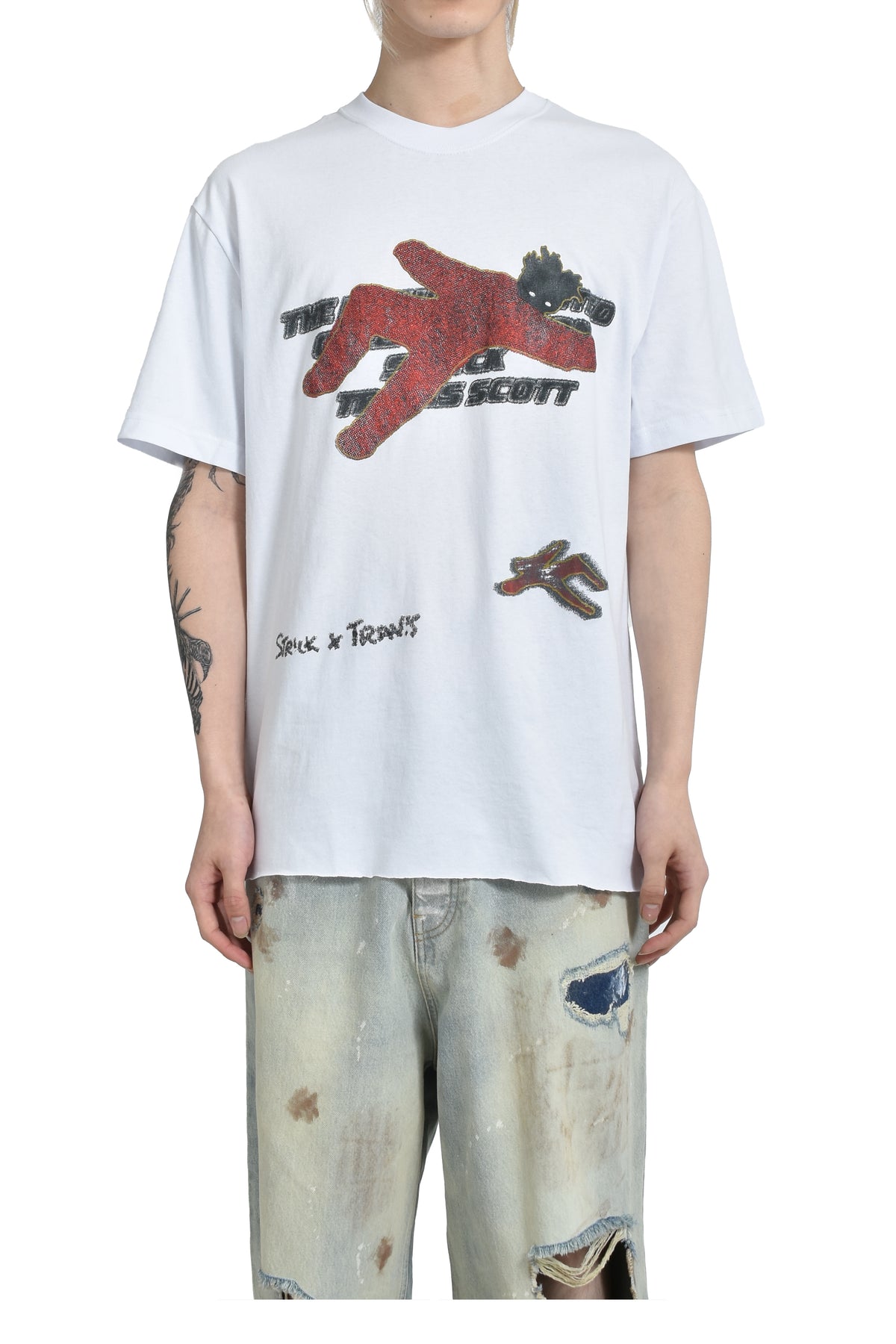 × TRAVIS SCOTT CRASH TEE / WHT