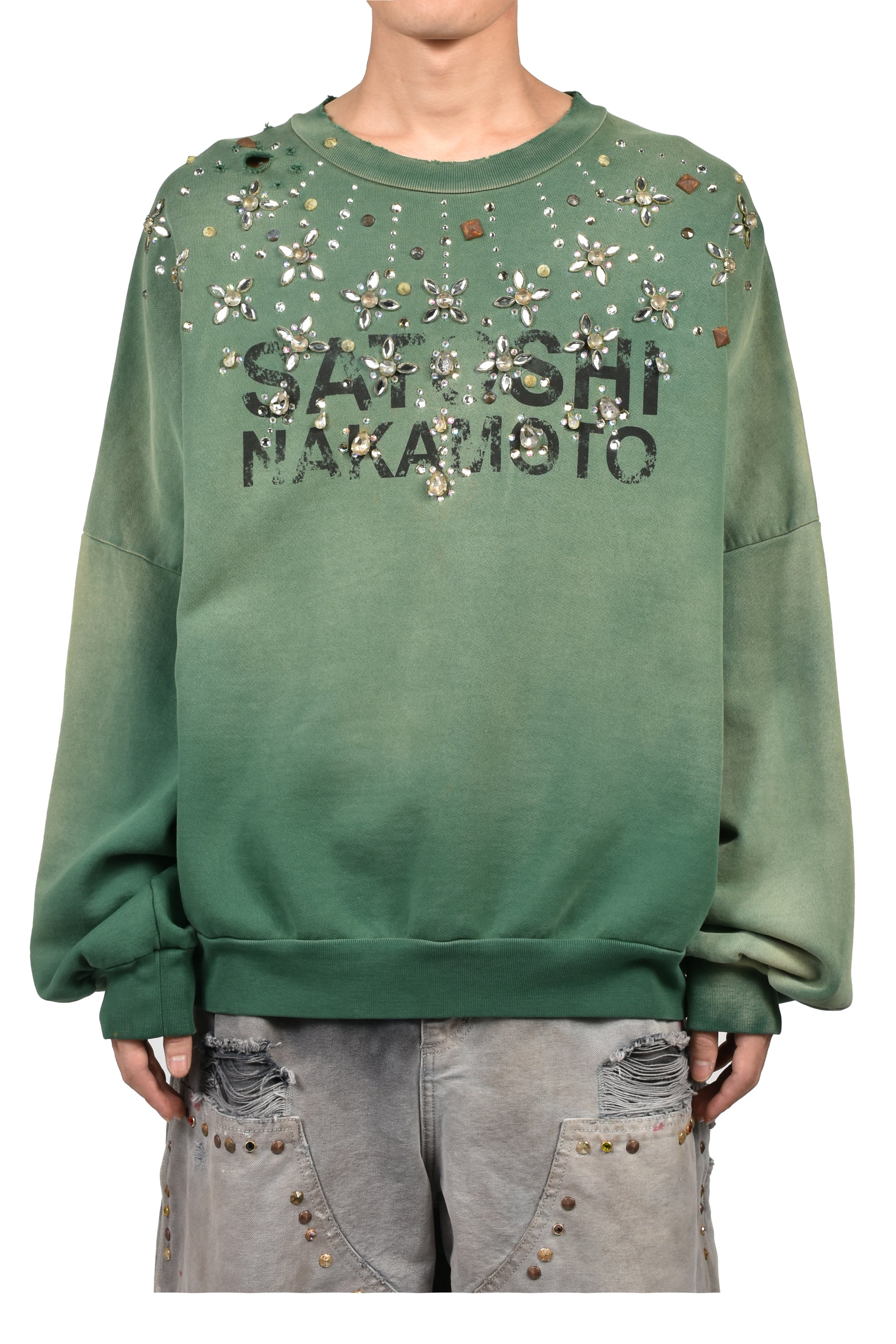 CRYSTAL CASTLE CREWNECK / GRN