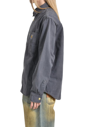 CONRO SHIRT JACKET -STONE DYED- / GRAPHITE