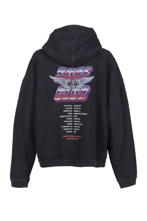 JUN/NAKAYAMA ジュン ナカヤマ FW25 FEATHER ZIP HOODIE / BLK