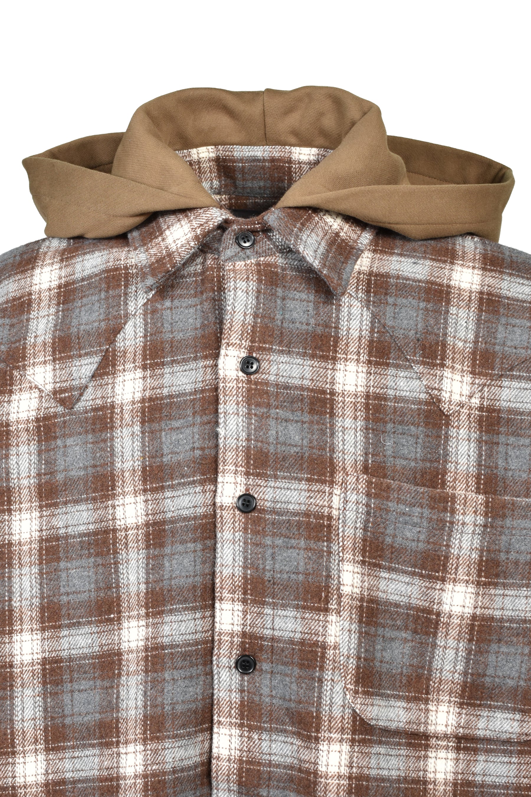 HOODED FLANNEL SHIRTS / BRW
