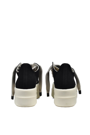 MEGA BUMPER JUMBO LACE LOW SNEAKS / BLK MILK MILK