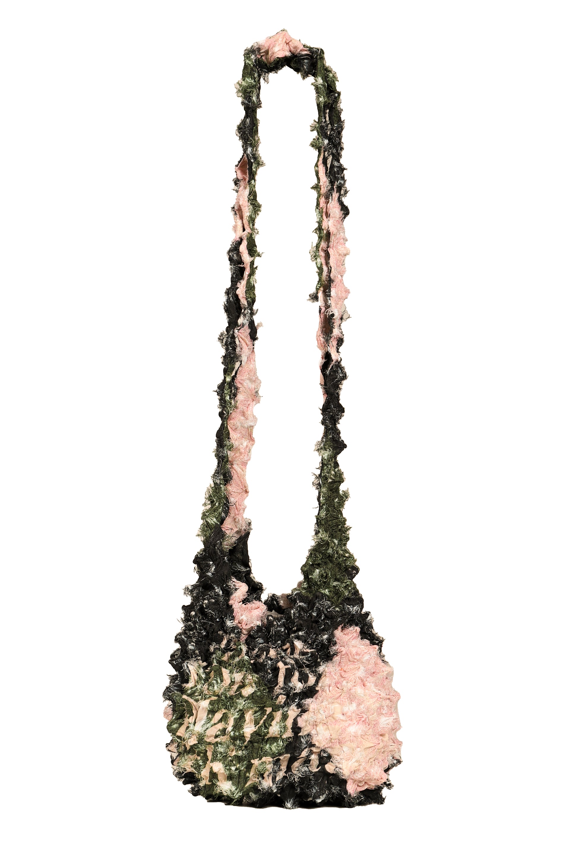 SPIKY DIAMOND BAG / PEACH