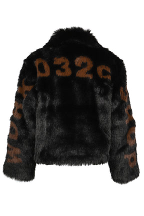 MUDDY'' FAUX FUR BLOUSON / BLK 
