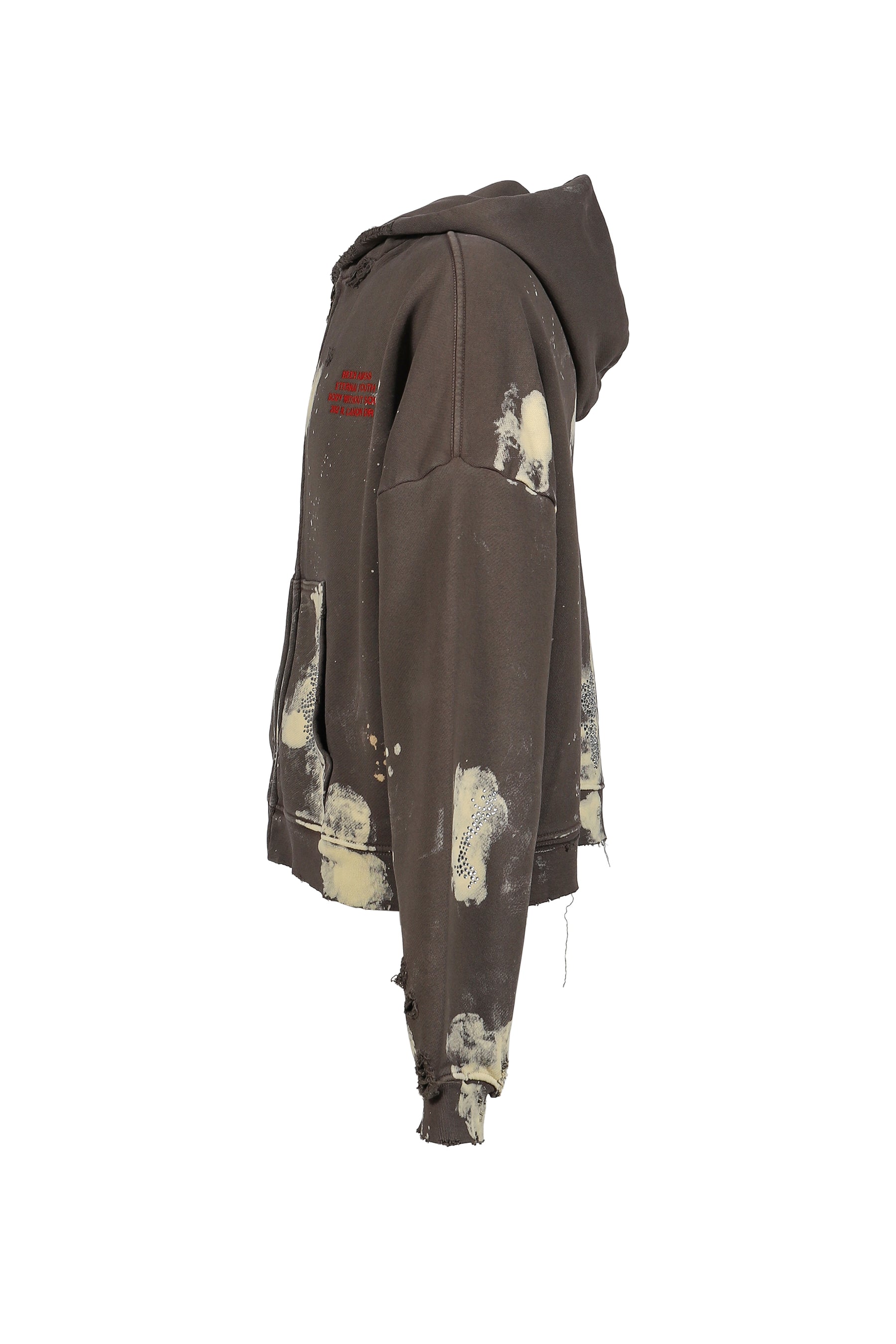 BEEN AMESS ZIP HOODED SWEATSHIRT / BRW