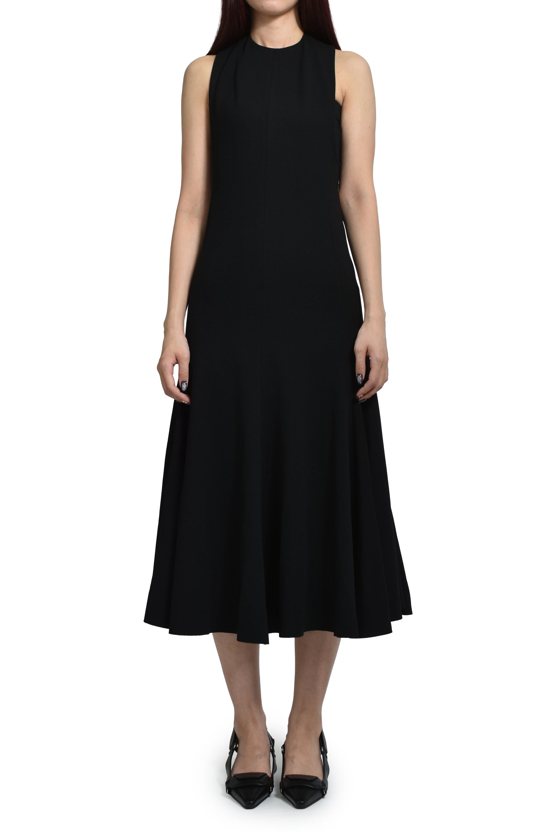 jacquemus black dress La Robe Piombone tulle maxi dress in black - Jacquemus